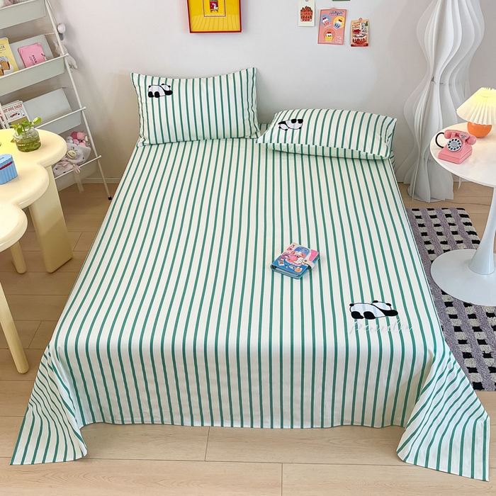 91家纺网 家纺一手货源 找家纺 雅居纺家纺 2026新款全棉绣花夏被夏凉被空调被可配同款老粗布四件套 夏被-萌仔熊猫