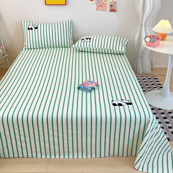 91家纺网 家纺一手货源 找家纺 雅居纺家纺 2026新款全棉绣花夏被夏凉被空调被可配同款老粗布四件套 夏被-萌仔熊猫