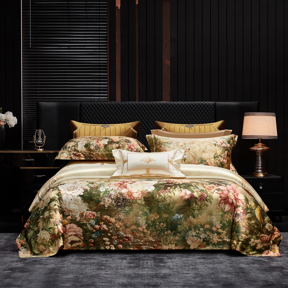 91家纺网 家纺一手货源 找家纺 （总）至爱今生 2026新款数码印花长绒棉四件套-上喜