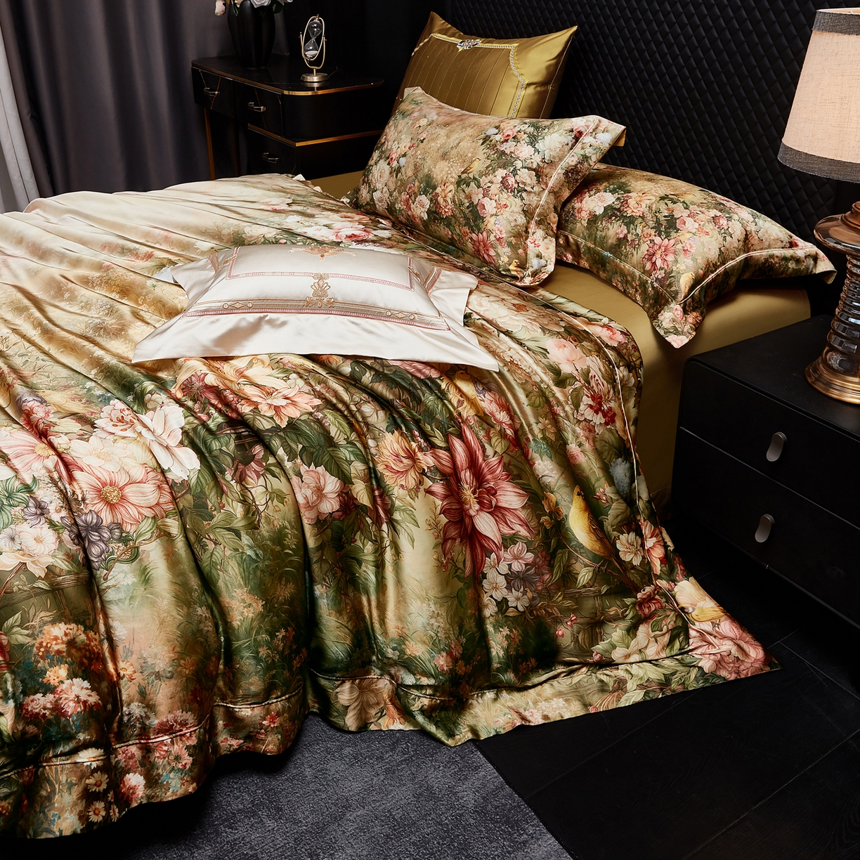 91家纺网 家纺一手货源 找家纺 （总）至爱今生 2026新款数码印花长绒棉四件套-上喜