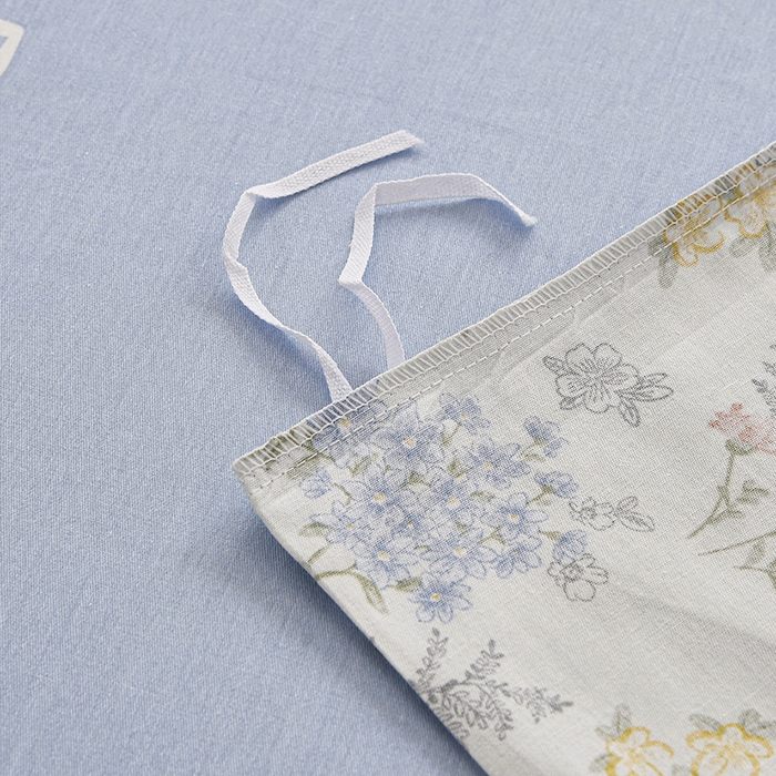 91家纺网 家纺一手货源 找家纺 宇彬家纺 2026直播新款13070全棉纯棉印花单双人被套喷气小清新简约热款学生被罩 仙草兔