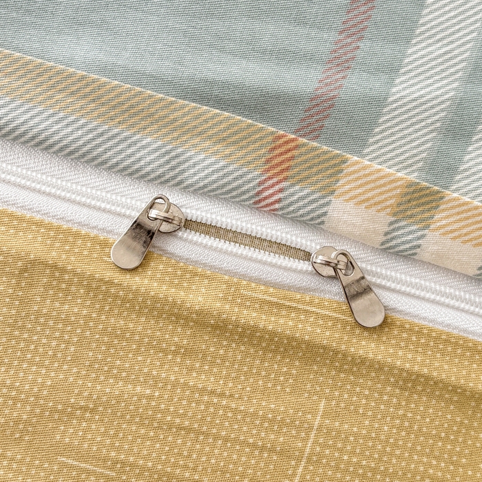 91家纺网 家纺一手货源 找家纺 宇彬家纺 2026直播新款13070全棉纯棉印花单双人被套喷气小清新简约热款学生被罩 飞亚-绿