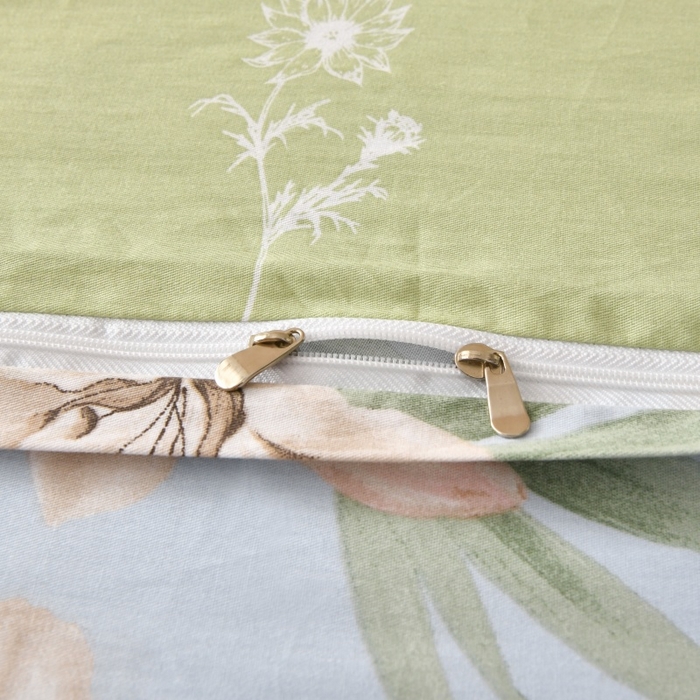 91家纺网 家纺一手货源 找家纺 宇彬家纺 2026直播新款13070全棉纯棉印花单双人被套喷气小清新简约热款学生被罩 花间水色