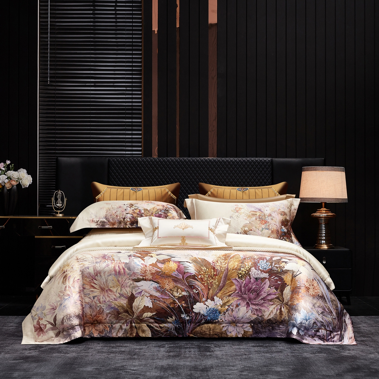 91家纺网 家纺一手货源 找家纺 （总）至爱今生 2026新款数码印花长绒棉四件套-倾国倾城