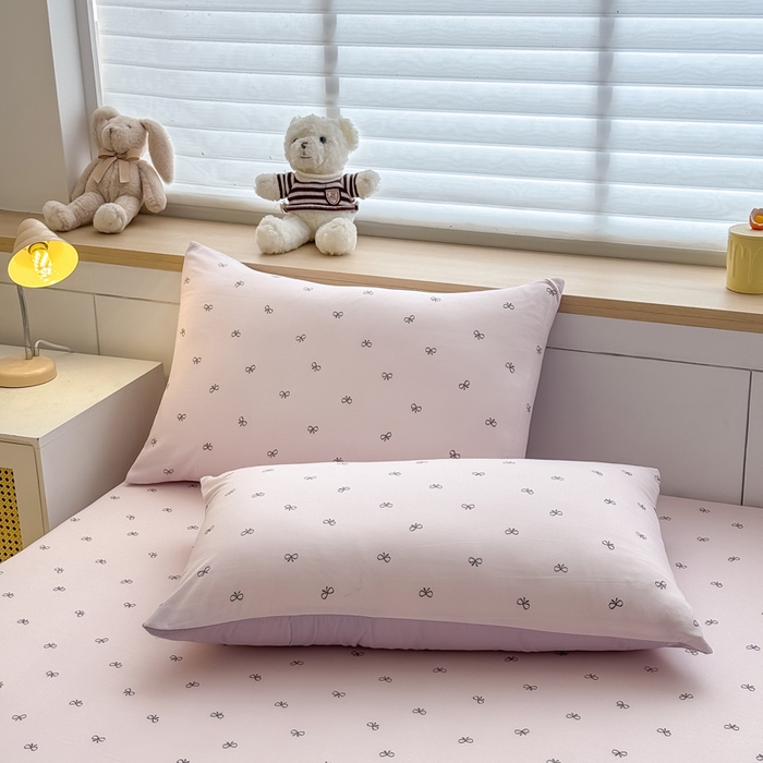 91家纺网 家纺一手货源 找家纺 爱多多家居 2026新款针织棉双层纱床笠 床笠三件套  床笠-小美满