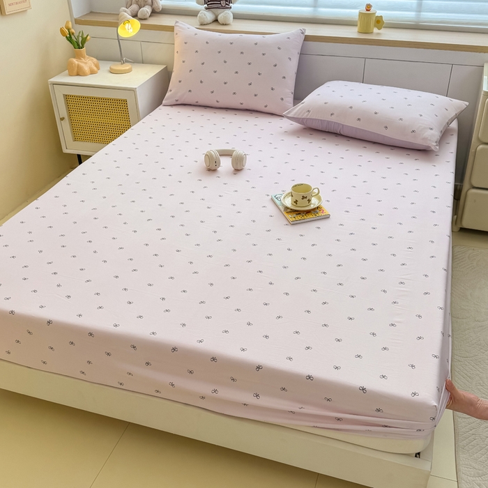 爱多多家居 2026新款针织棉双层纱床笠 床笠三件套  床笠-小美满