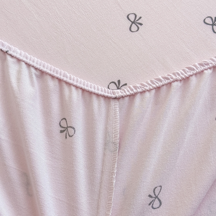 91家纺网 家纺一手货源 找家纺 爱多多家居 2026新款针织棉双层纱床笠 床笠三件套  床笠-小美满