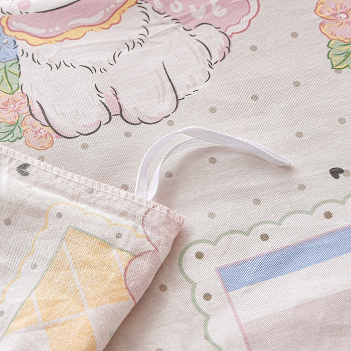 91家纺网 家纺一手货源 找家纺 宇彬家纺 2026直播新款13070全棉纯棉印花单双人被套喷气小清新简约热款学生被罩 如梦似幻