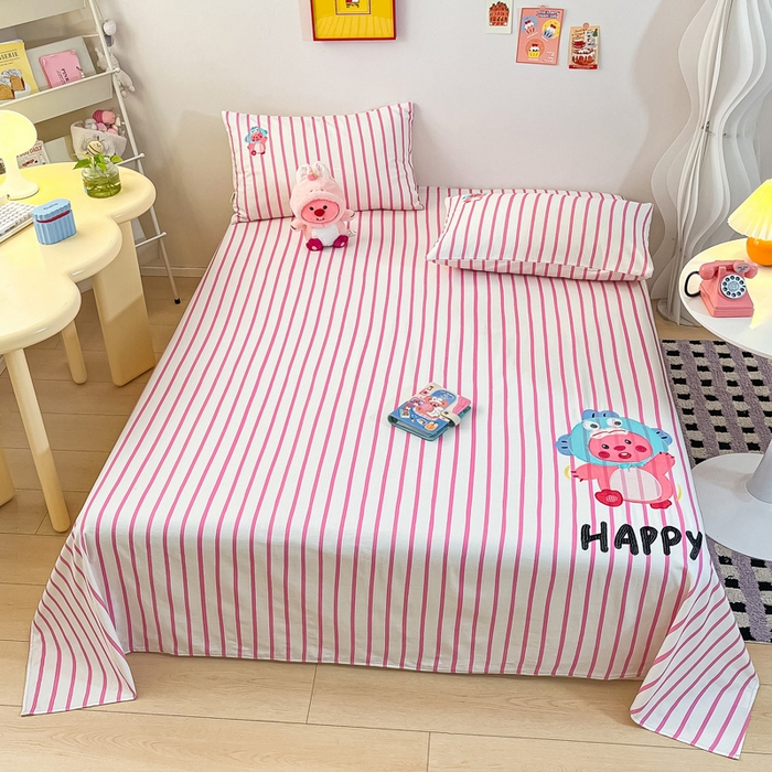 91家纺网 家纺一手货源 找家纺 雅居纺家纺 2026新款全棉绣花夏被夏凉被空调被可配同款老粗布四件套 夏被-小海狸粉