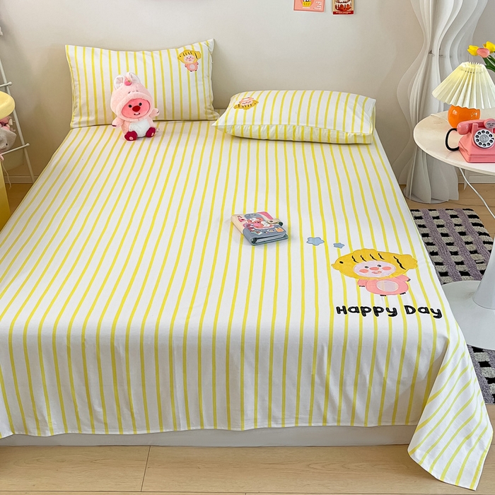 91家纺网 家纺一手货源 找家纺 雅居纺家纺 2026新款全棉绣花夏被夏凉被空调被可配同款老粗布四件套 夏被-小海狸黄