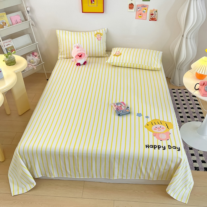 91家纺网 家纺一手货源 找家纺 雅居纺家纺 2026新款全棉绣花夏被夏凉被空调被可配同款老粗布四件套 夏被-小海狸黄