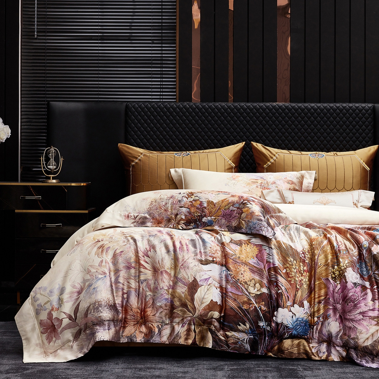 91家纺网 家纺一手货源 找家纺 （总）至爱今生 2026新款数码印花长绒棉四件套-倾国倾城