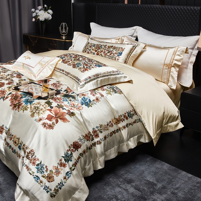 91家纺网 家纺一手货源 找家纺 至爱今生 2026新款数码印花长绒棉四件套-卡洛斯 卡洛斯