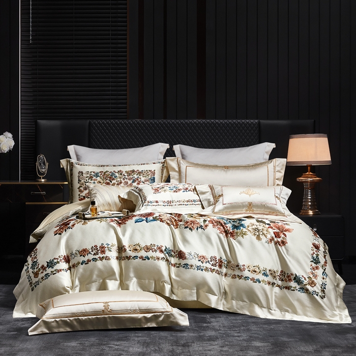 91家纺网 家纺一手货源 找家纺 至爱今生 2026新款数码印花长绒棉四件套-卡洛斯 卡洛斯