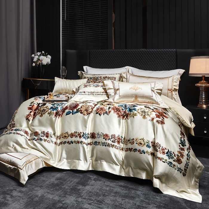 91家纺网 家纺一手货源 找家纺 至爱今生 2026新款数码印花长绒棉四件套-卡洛斯 卡洛斯