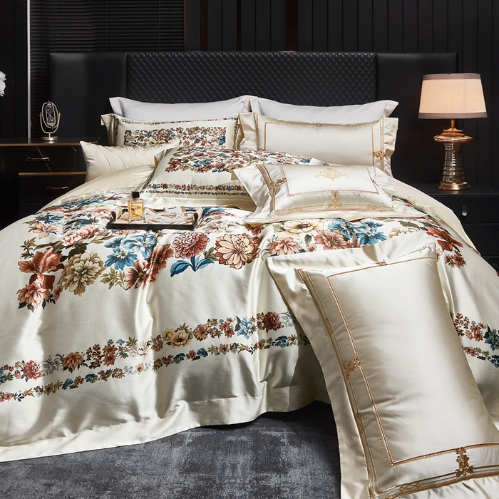 91家纺网 家纺一手货源 找家纺 至爱今生 2026新款数码印花长绒棉四件套-卡洛斯 卡洛斯