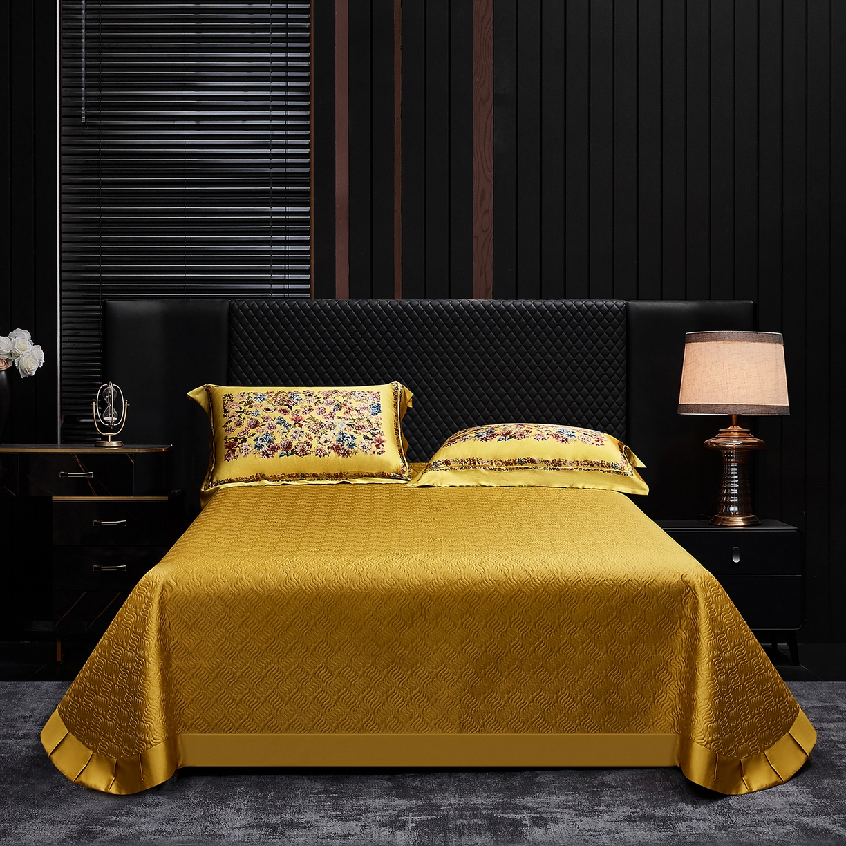 91家纺网 家纺一手货源 找家纺 （总）至爱今生 2026新款数码印花长绒棉四件套-卡洛斯