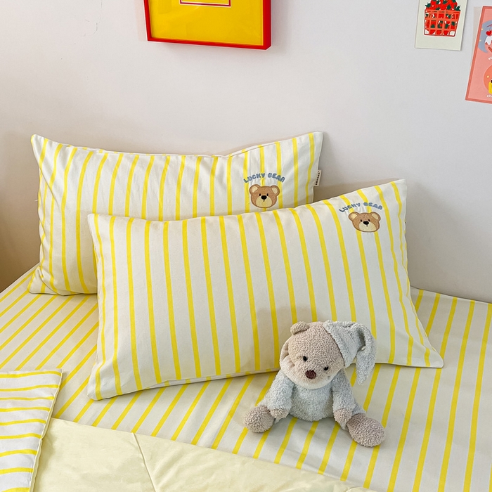 91家纺网 家纺一手货源 找家纺 雅居纺家纺 2026新款全棉绣花夏被夏凉被空调被可配同款老粗布四件套 夏被-幸运熊