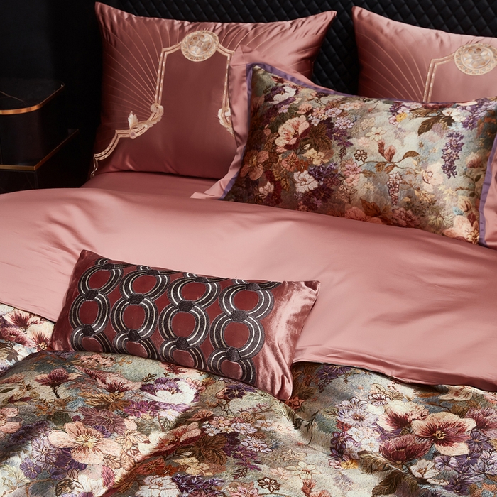 91家纺网 家纺一手货源 找家纺 （总）至爱今生 2026新款数码印花长绒棉四件套-花漾依梦