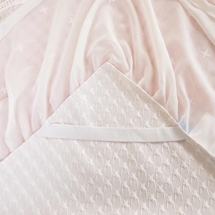 91家纺网 家纺一手货源 找家纺 （总）怡源梦 2026新款A类PE高分子凉感软席提花冰豆豆床裙席子凉席-千鸟格