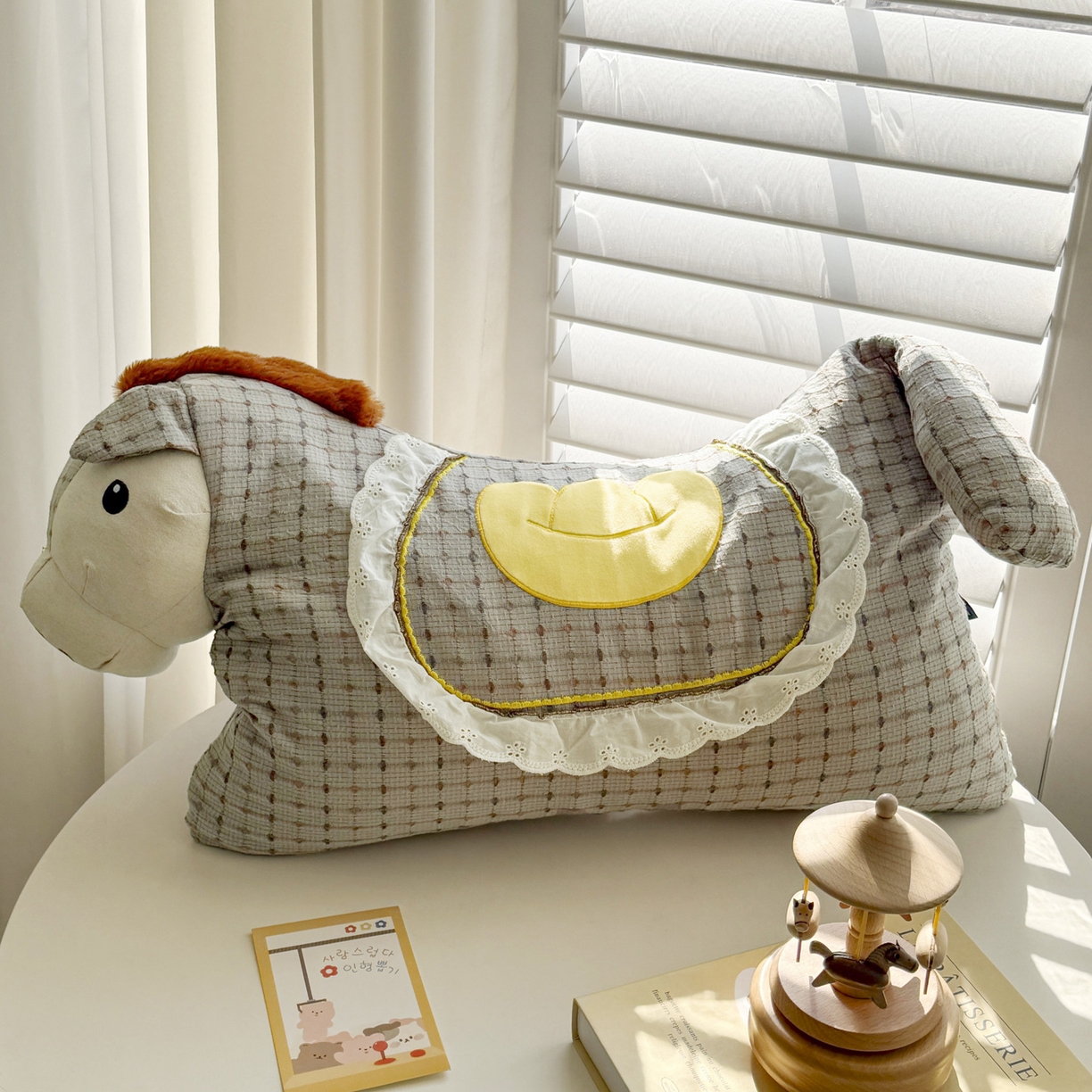 蔻眠 马上有钱-全棉刺绣荞麦枕头卡通护颈枕芯 马上有钱-绿