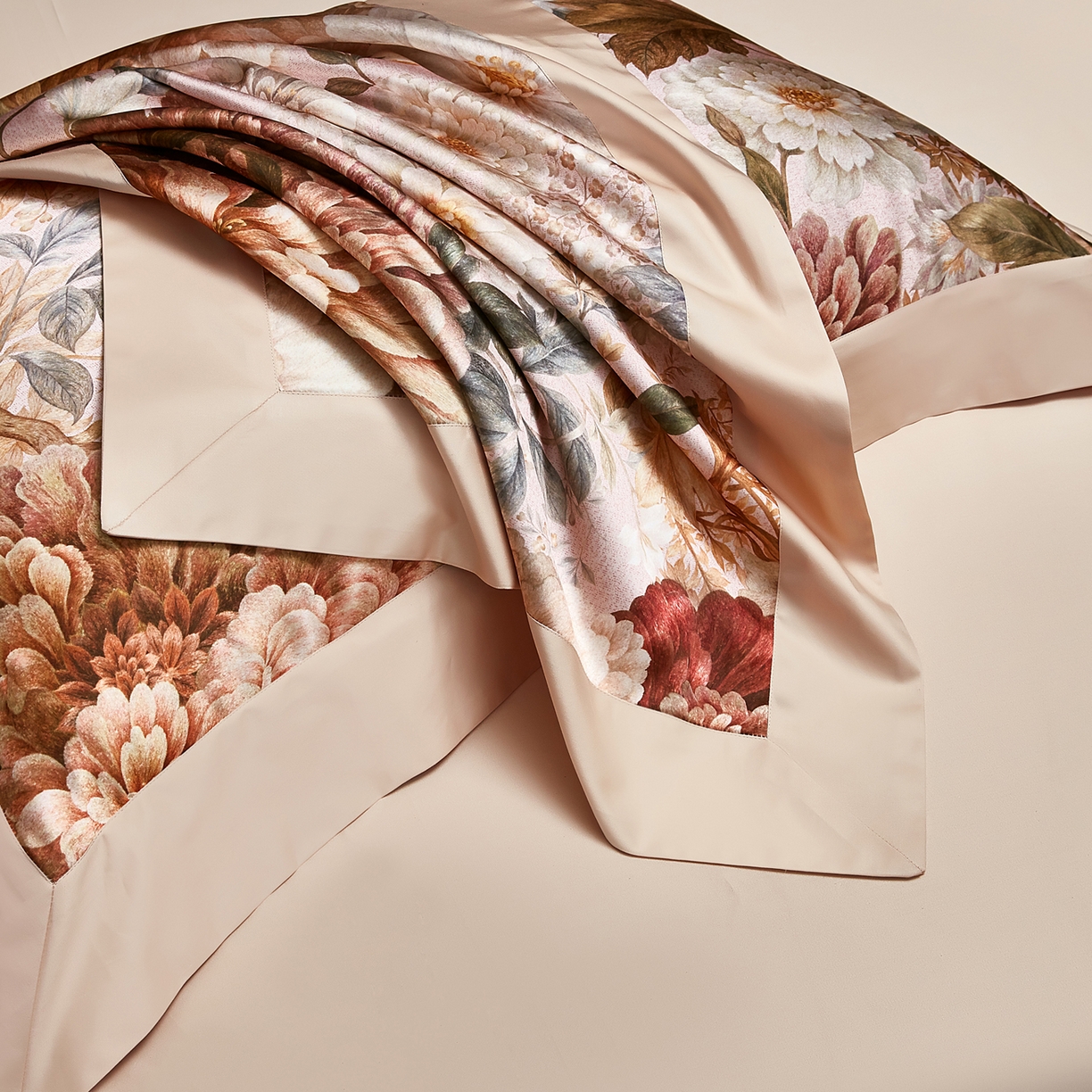 91家纺网 家纺一手货源 找家纺 （总）至爱今生 2026新款数码印花长绒棉四件套-国色芳华