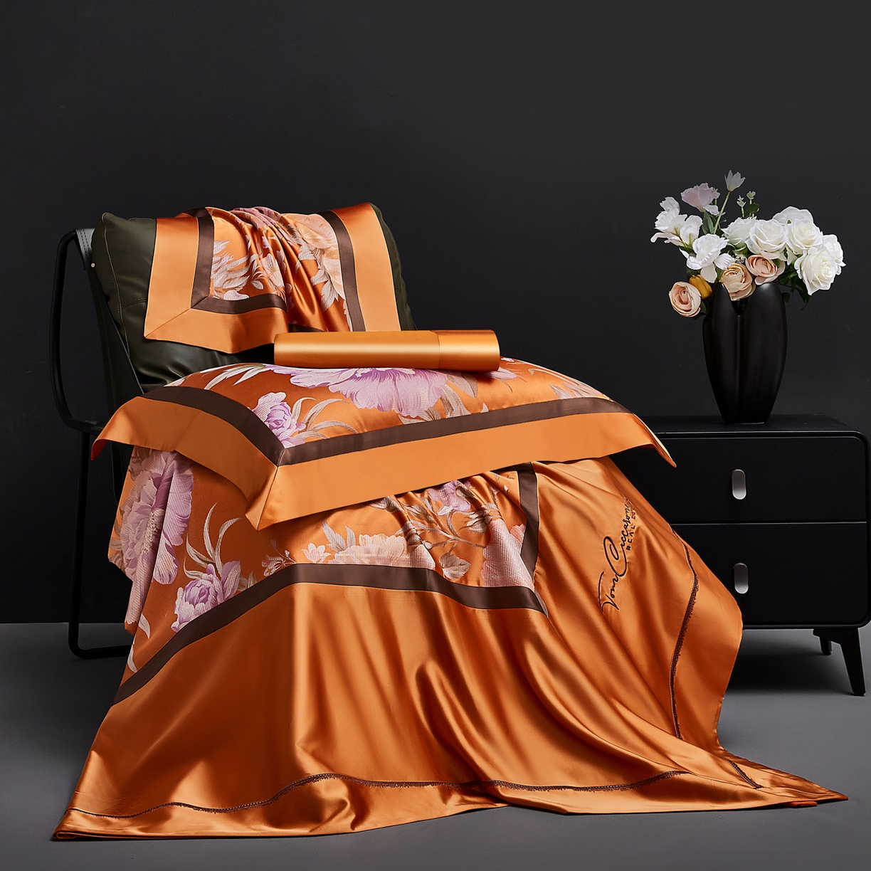 91家纺网 家纺一手货源 找家纺 （总）至爱今生 2026新款高精密色织提花四件套-繁华