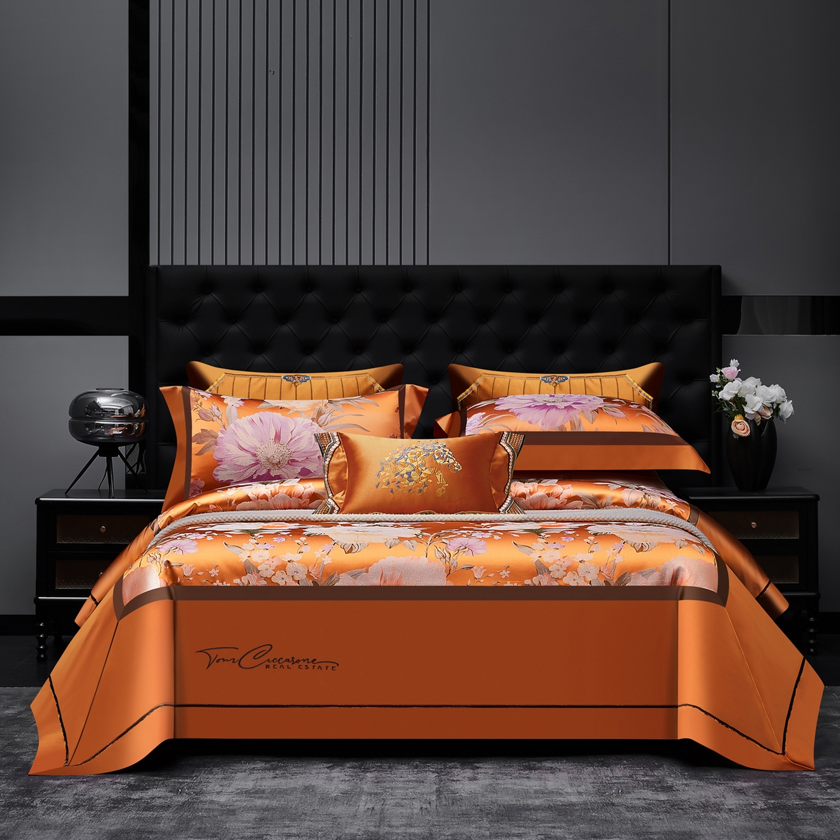 91家纺网 家纺一手货源 找家纺 （总）至爱今生 2026新款高精密色织提花四件套-繁华