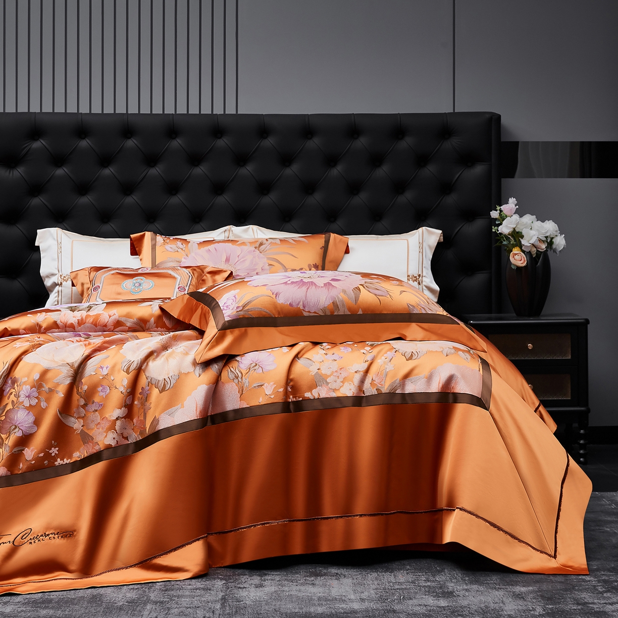 91家纺网 家纺一手货源 找家纺 （总）至爱今生 2026新款高精密色织提花四件套-繁华