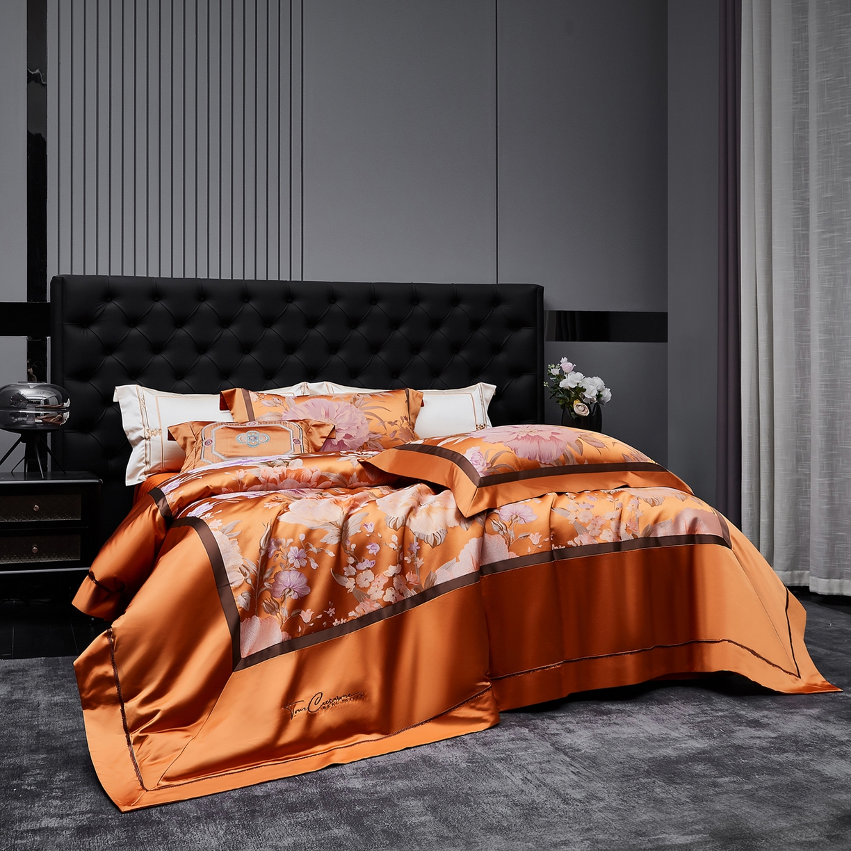 91家纺网 家纺一手货源 找家纺 （总）至爱今生 2026新款高精密色织提花四件套-繁华