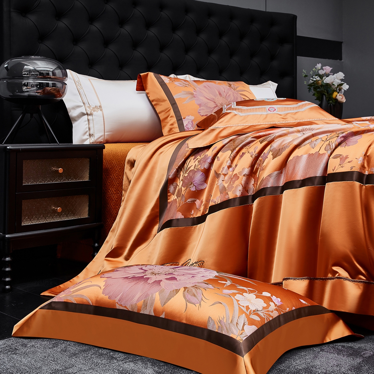 91家纺网 家纺一手货源 找家纺 （总）至爱今生 2026新款高精密色织提花四件套-繁华