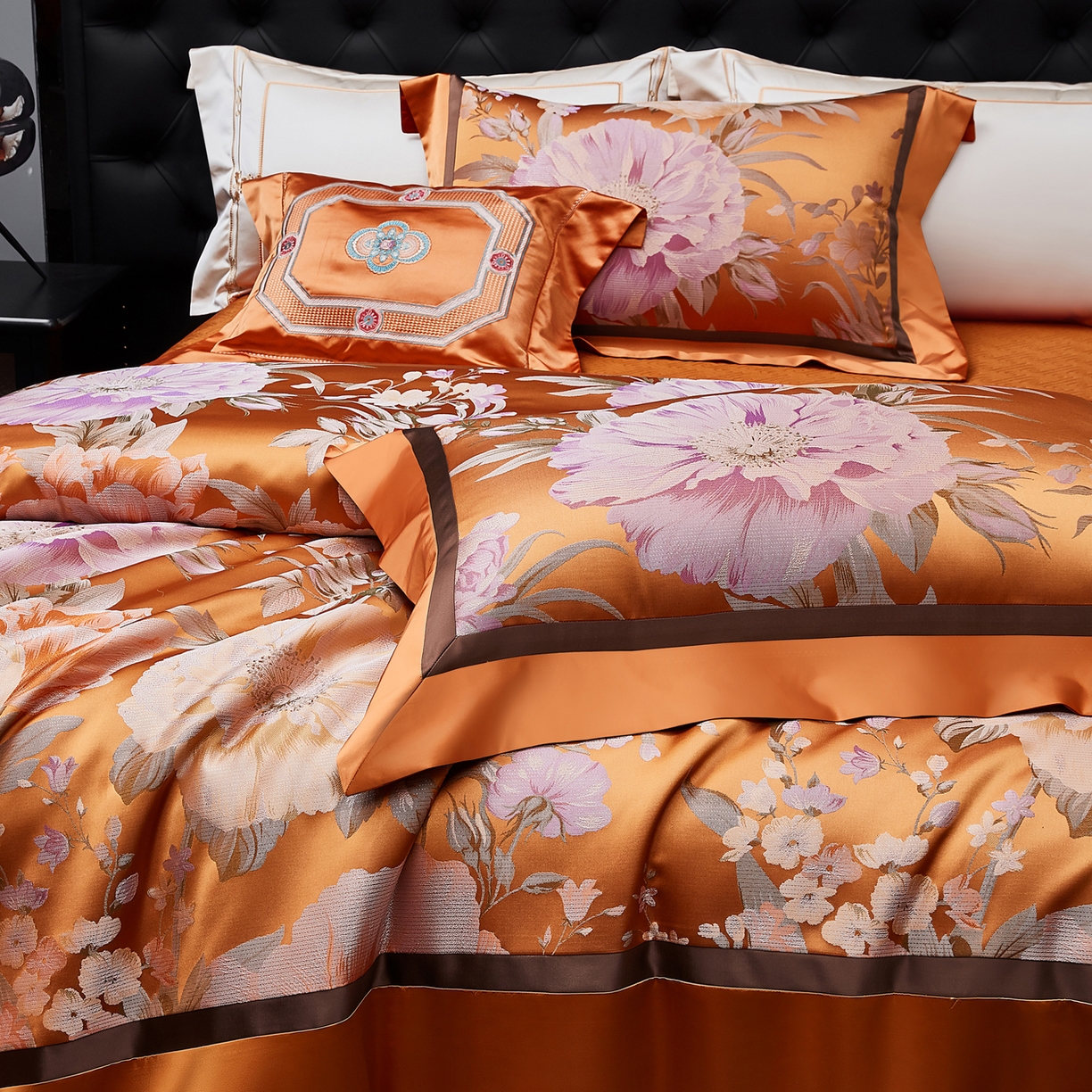 91家纺网 家纺一手货源 找家纺 （总）至爱今生 2026新款高精密色织提花四件套-繁华