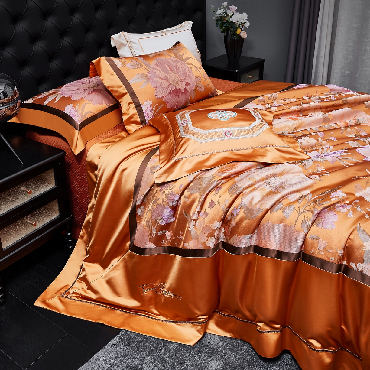 91家纺网 家纺一手货源 找家纺 （总）至爱今生 2026新款高精密色织提花四件套-繁华