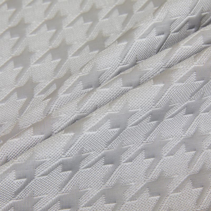 91家纺网 家纺一手货源 找家纺 怡源梦 2026新款A类PE高分子凉感软席提花冰豆豆床裙席子凉席-千鸟格 千鸟格-灰色