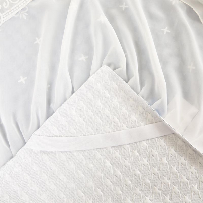 91家纺网 家纺一手货源 找家纺 怡源梦 2026新款A类PE高分子凉感软席提花冰豆豆床裙席子凉席-千鸟格 千鸟格-兰色