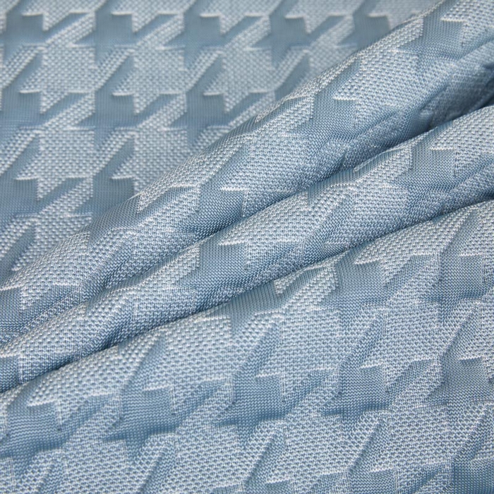 91家纺网 家纺一手货源 找家纺 怡源梦 2026新款A类PE高分子凉感软席提花冰豆豆床裙席子凉席-千鸟格 千鸟格-兰色