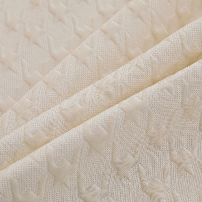 91家纺网 家纺一手货源 找家纺 怡源梦 2026新款A类PE高分子凉感软席提花冰豆豆床裙席子凉席-千鸟格 千鸟格-米色