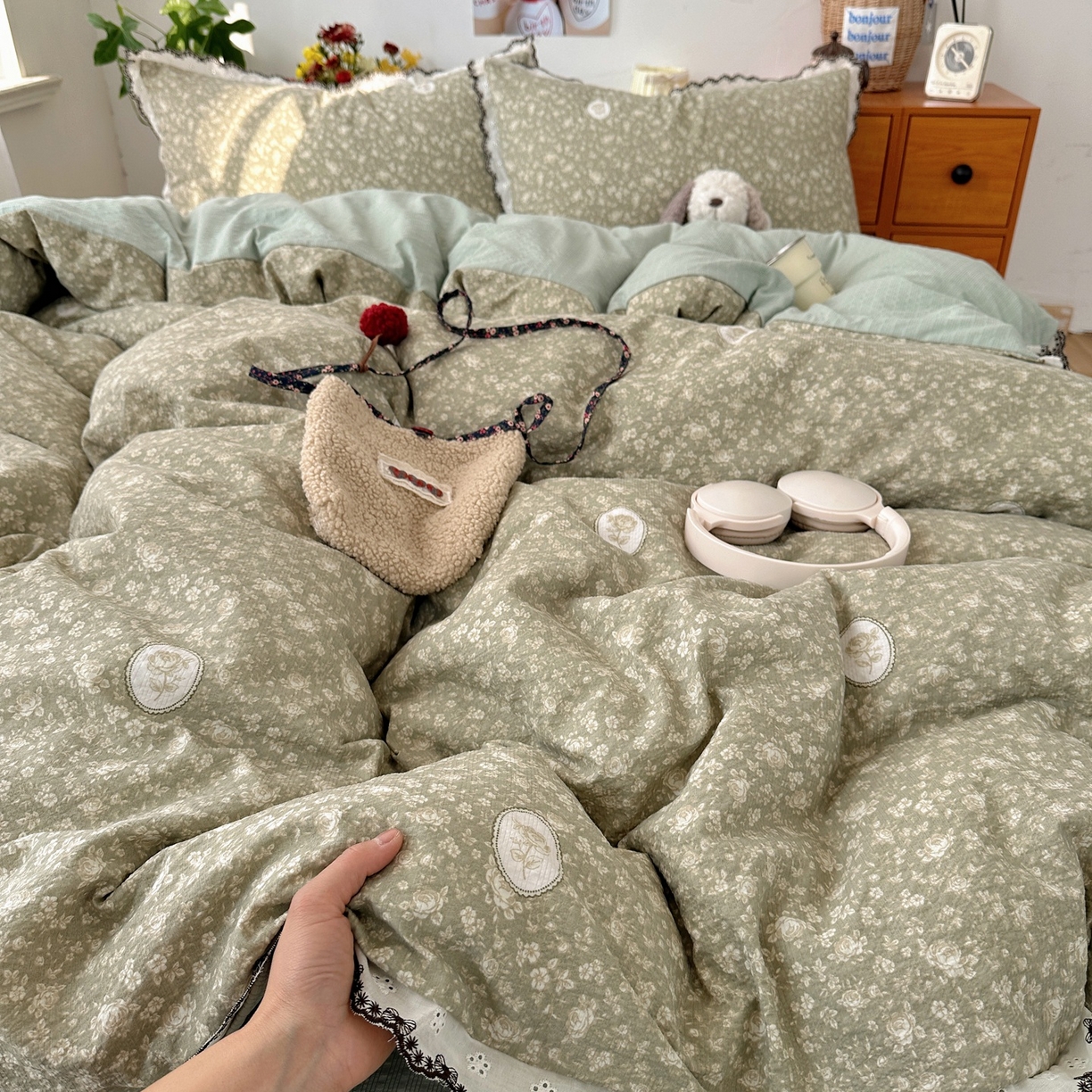 顾里家纺 2026新款法式复古花边三层纱四件套（会员-2元） 仙境风眠