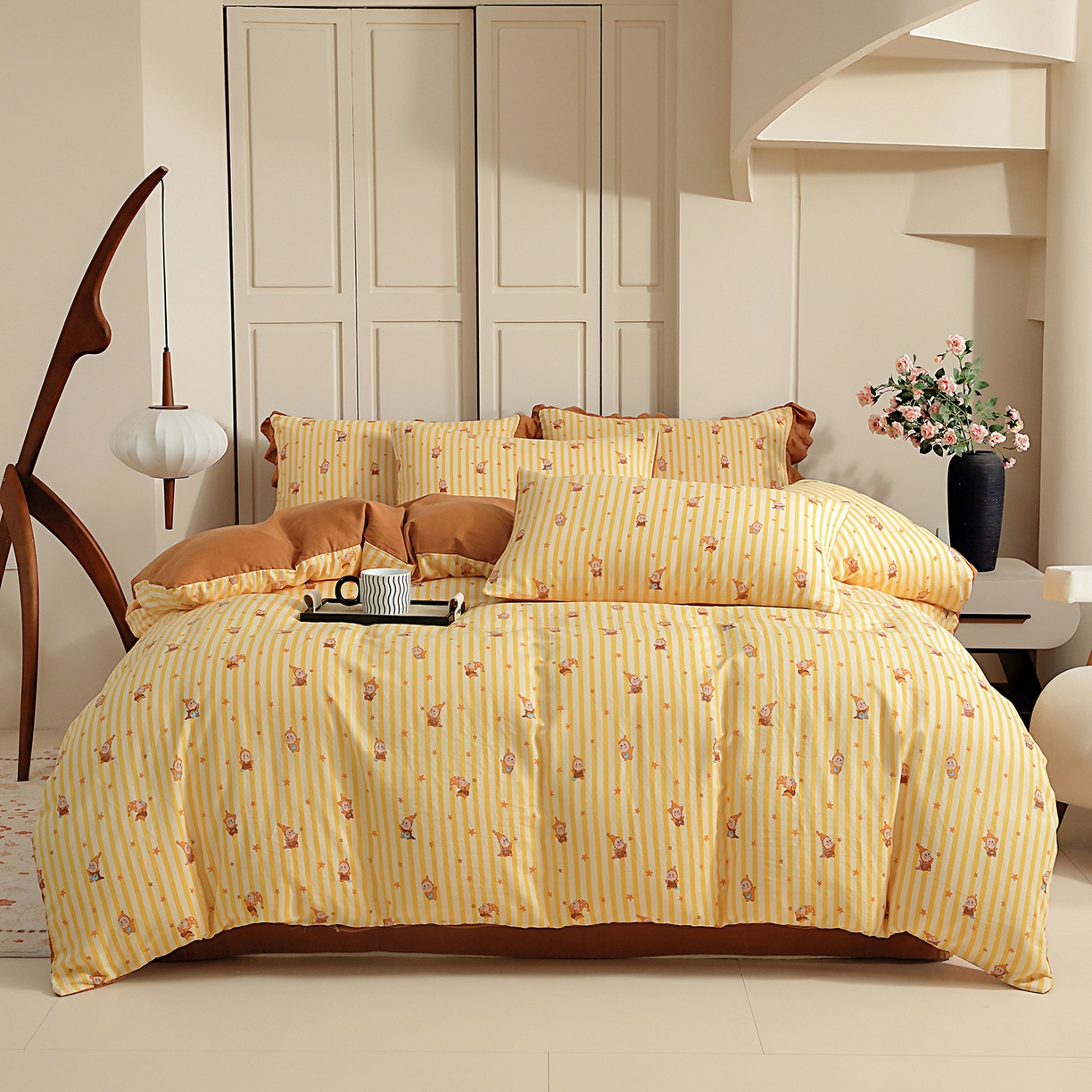 情煊家纺 2026新款全棉双层纱经典款单被套 经典款-星星人