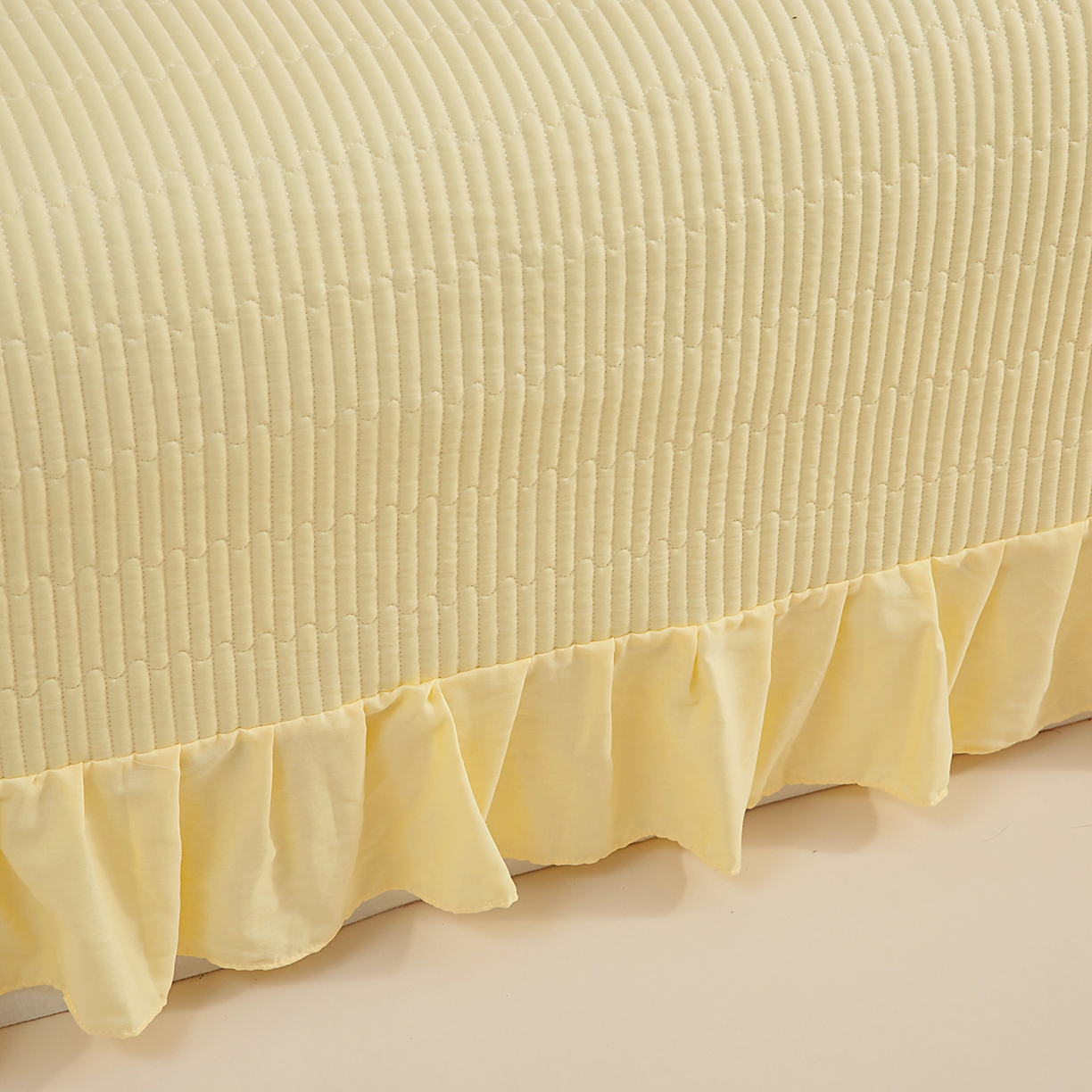 91家纺网 家纺一手货源 找家纺 情煊家纺 2026新款全棉双层纱经典款四件套 经典款-冰淇淋