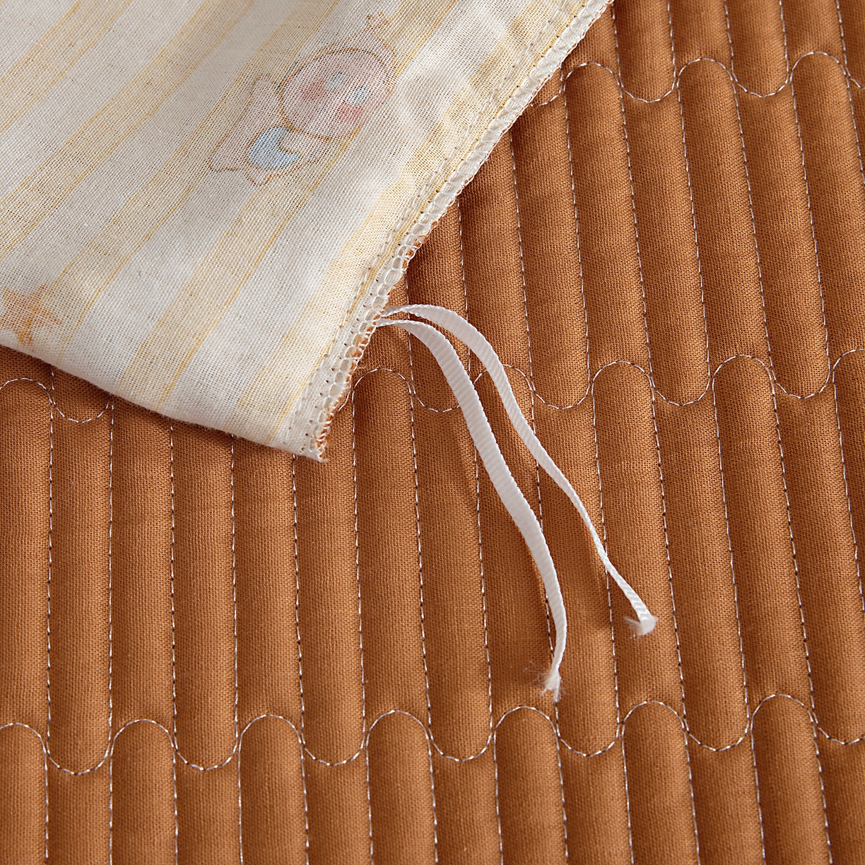 91家纺网 家纺一手货源 找家纺 情煊家纺 2026新款全棉双层纱经典款四件套 经典款-星星人