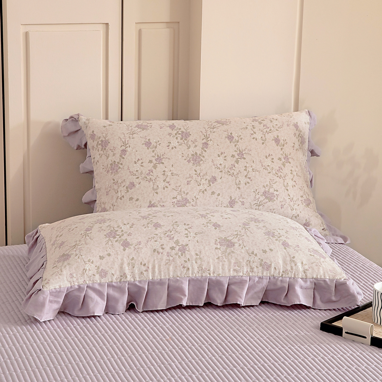 91家纺网 家纺一手货源 找家纺 （总）情煊家纺 2026新款全棉双层纱单品枕套