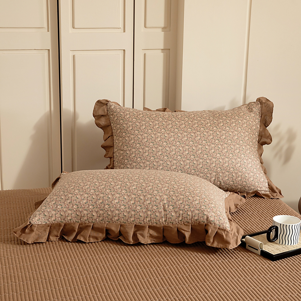 91家纺网 家纺一手货源 找家纺 （总）情煊家纺 2026新款全棉双层纱单品枕套