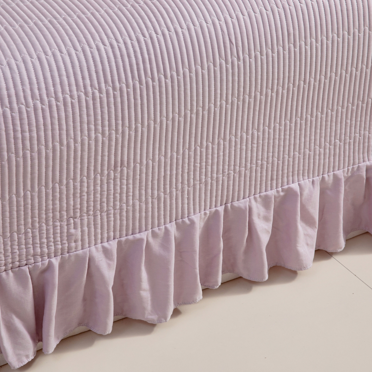 91家纺网 家纺一手货源 找家纺 （总）情煊家纺 2026新款全棉双层纱花边款绣花款四件套