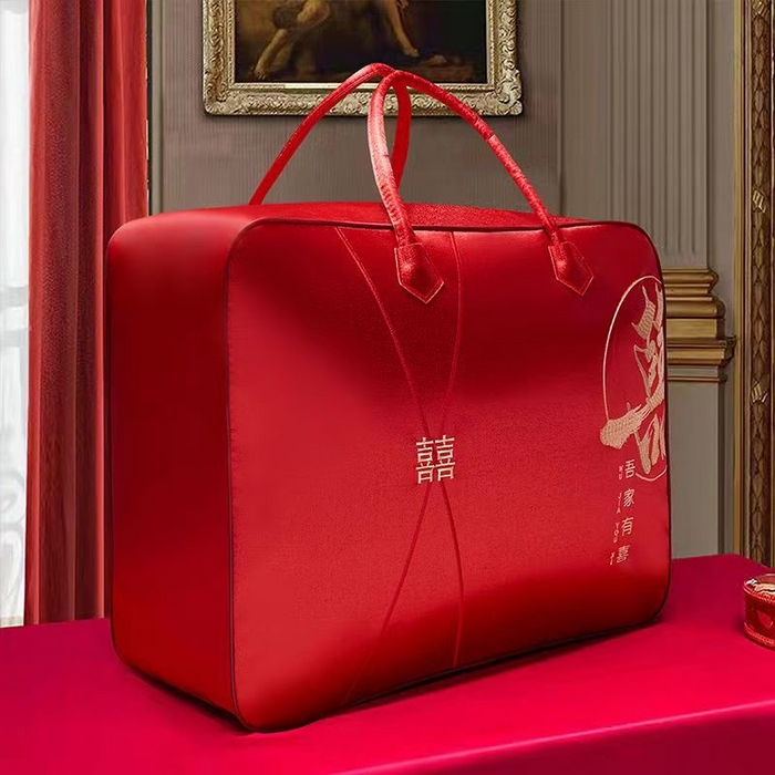 91家纺网 家纺一手货源 找家纺 （总）新款奢华被子被芯包装手提袋婚庆包装【不支持退换】