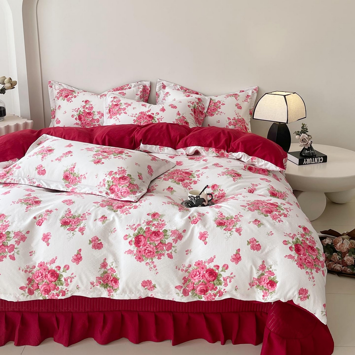 91家纺网 家纺一手货源 找家纺 （总）锦彩家居 2026新款皱皱水洗棉床盖四件套