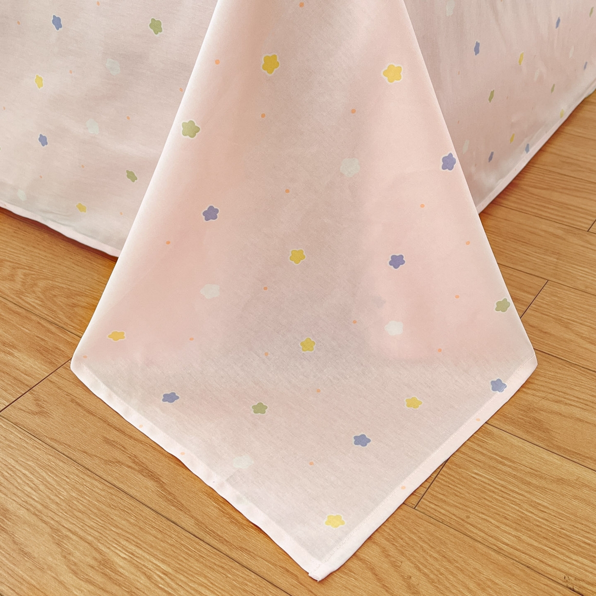 91家纺网 家纺一手货源 找家纺 睡美美家纺 2026新款全棉纯棉斜纹印花喷气小清新四季款学生三件套四件套 幸运宝贝