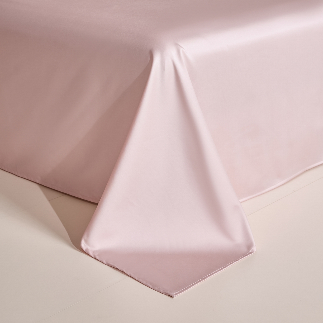 91家纺网 家纺一手货源 找家纺 （总）拼社家纺 2026新款A类全棉50s双股100Pro贡缎长绒棉四件套全棉四件套简约纯色纯棉床上用品