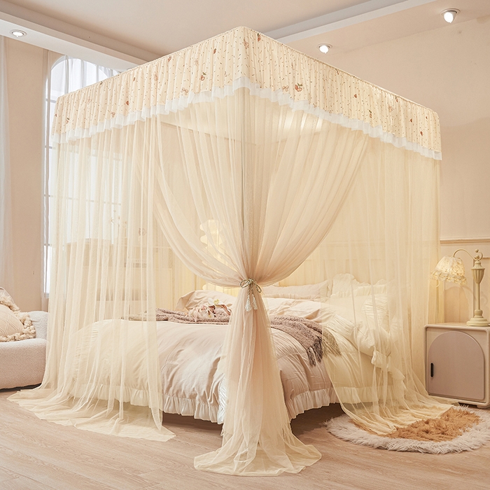 91家纺网 家纺一手货源 找家纺 （总）青竹苑 2026新款花边落地蚊帐