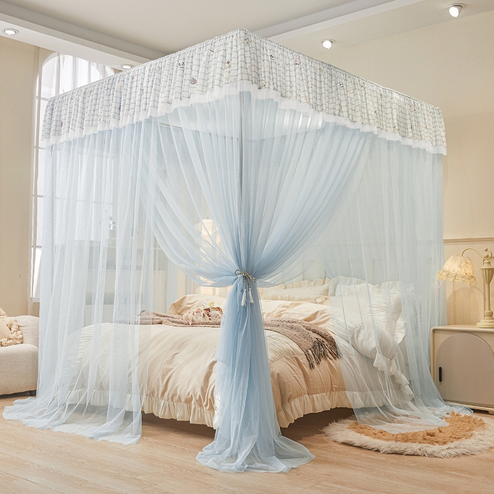 91家纺网 家纺一手货源 找家纺 （总）青竹苑 2026新款花边落地蚊帐